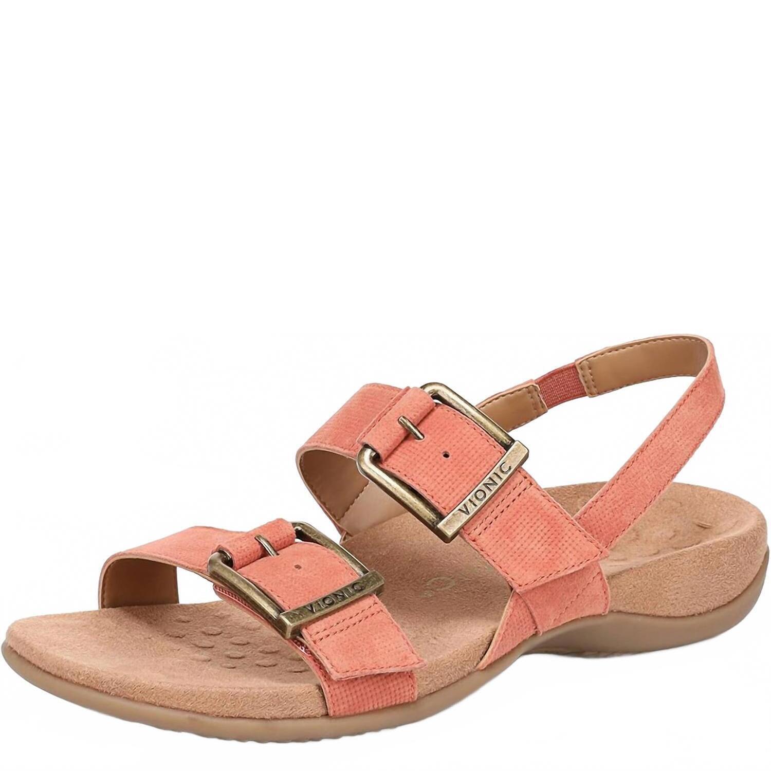 New Vionic Women's Reese Sandal In Apricot